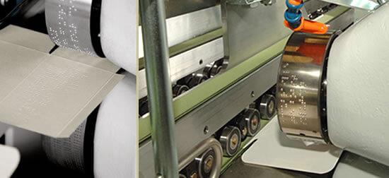 Embossing Braille at the Folding Glueing Stage of Packaging Production